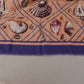 Dolce & Gabbana Blue Linen Seashell Pattern Mens Wrap Shawl Scarf