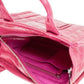 Marc Jacobs The Shiny Crinkle Mini Tote Magenta Pink Leather Crossbody Handbag