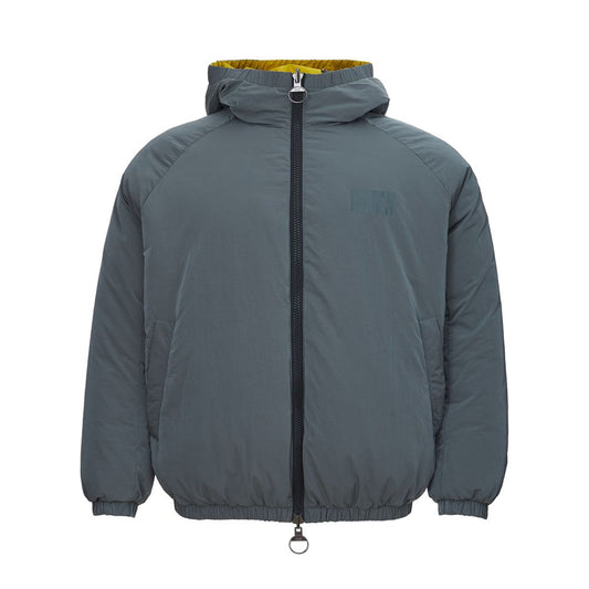 Armani Exchange Sophisticated Blue Logo Zip Hooded Jacket