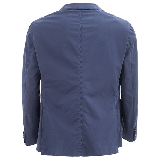 Pal Zileri Elegant Italian Blue Cotton Jacket