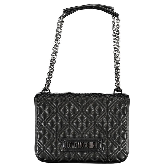 Love Moschino Black Chain Shoulder Handbag
