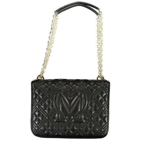 Love Moschino Black Chain Shoulder Handbag
