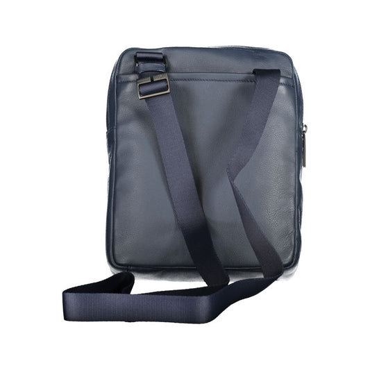 Piquadro Blue Leather Shoulder Bag