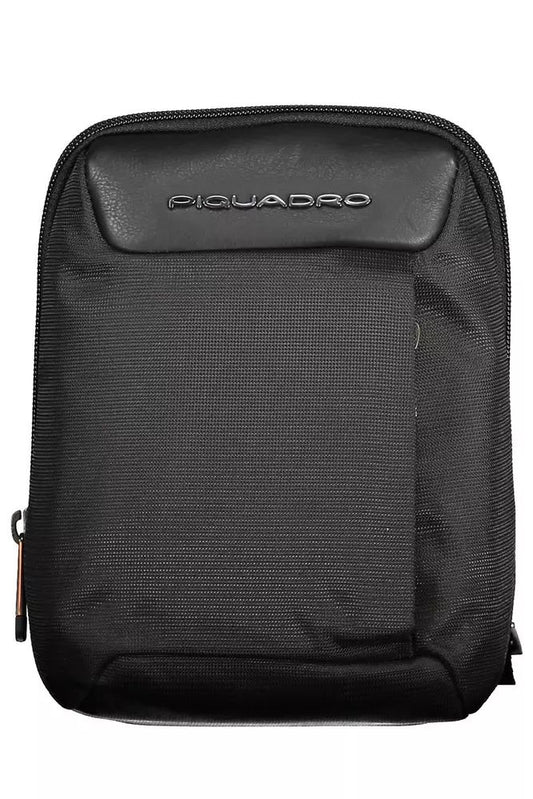 Piquadro Black RPET Shoulder Bag