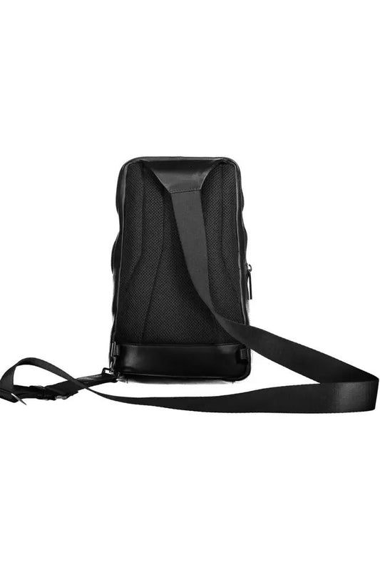 Piquadro Black Leather Shoulder Bag