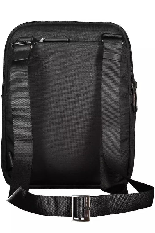 Piquadro Black RPET Shoulder Bag