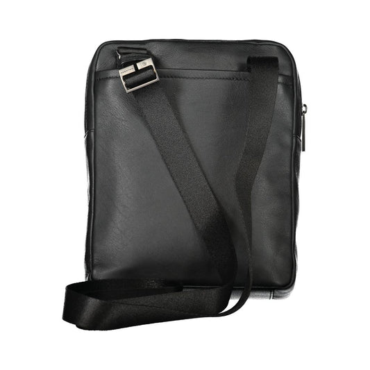 Piquadro Black Leather Shoulder Bag