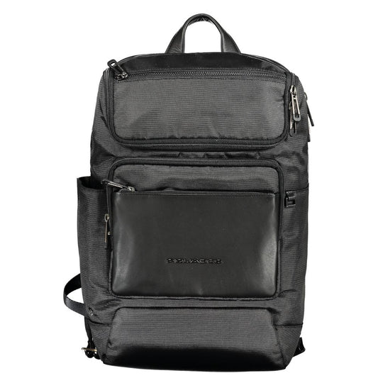 Piquadro Black RPET Backpack