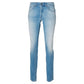 Dondup Light Blue Cotton Jeans & Pant