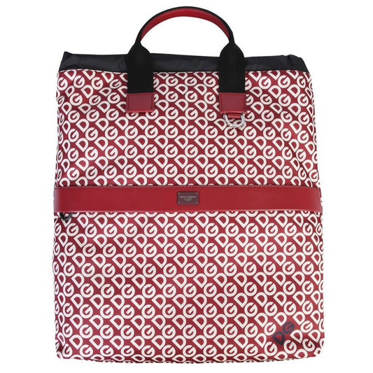 Dolce & Gabbana Red Polyamide Backpack