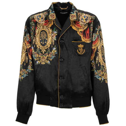 Dolce & Gabbana Black Silk Jacket