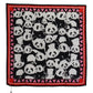 Dolce & Gabbana Multicolor Panda Print Silk Shawl Wrap Scarf