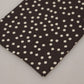 Dolce & Gabbana Brown Polka Dot Men Scarf Neck Wrap Shawl Scarf