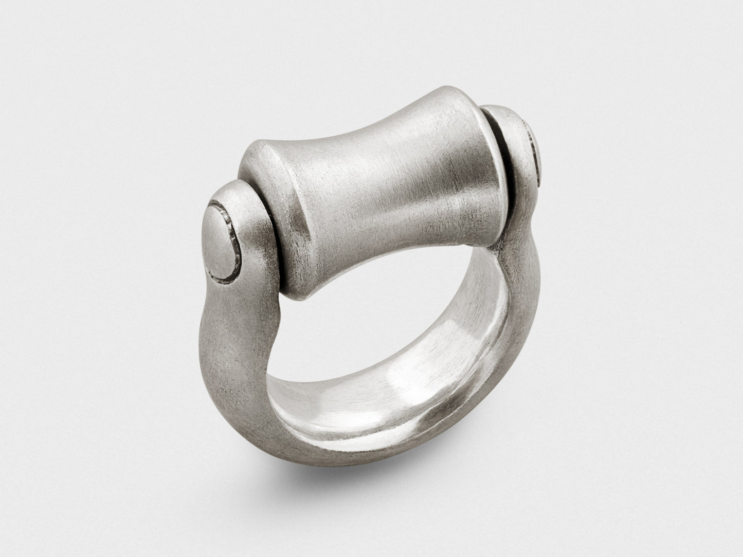 Snake Bones Spinning "Roller" 925 Sterling Silver Ring