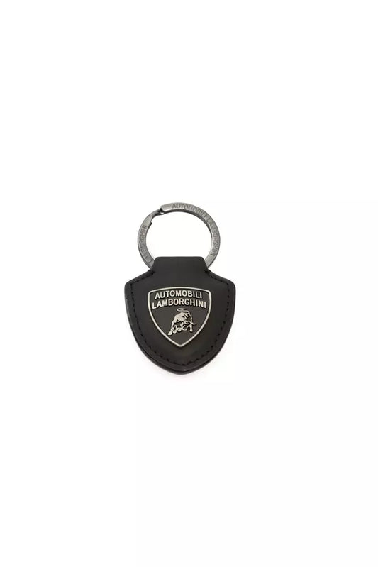Automobili Lamborghini Black Shield Logo Keychain