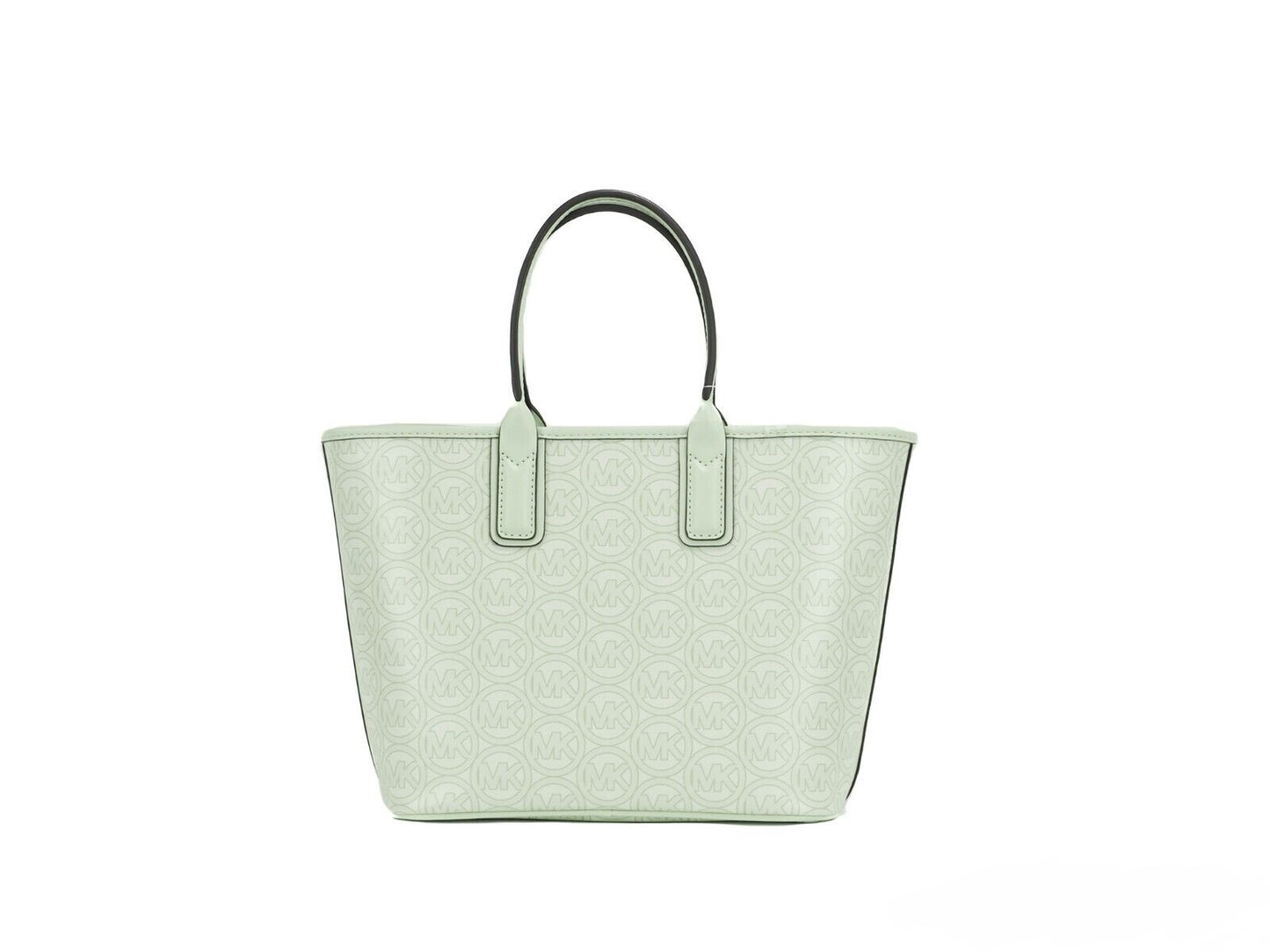 Michael Kors Jodie Small Atom Green Jacquard Logo Tote Handbag