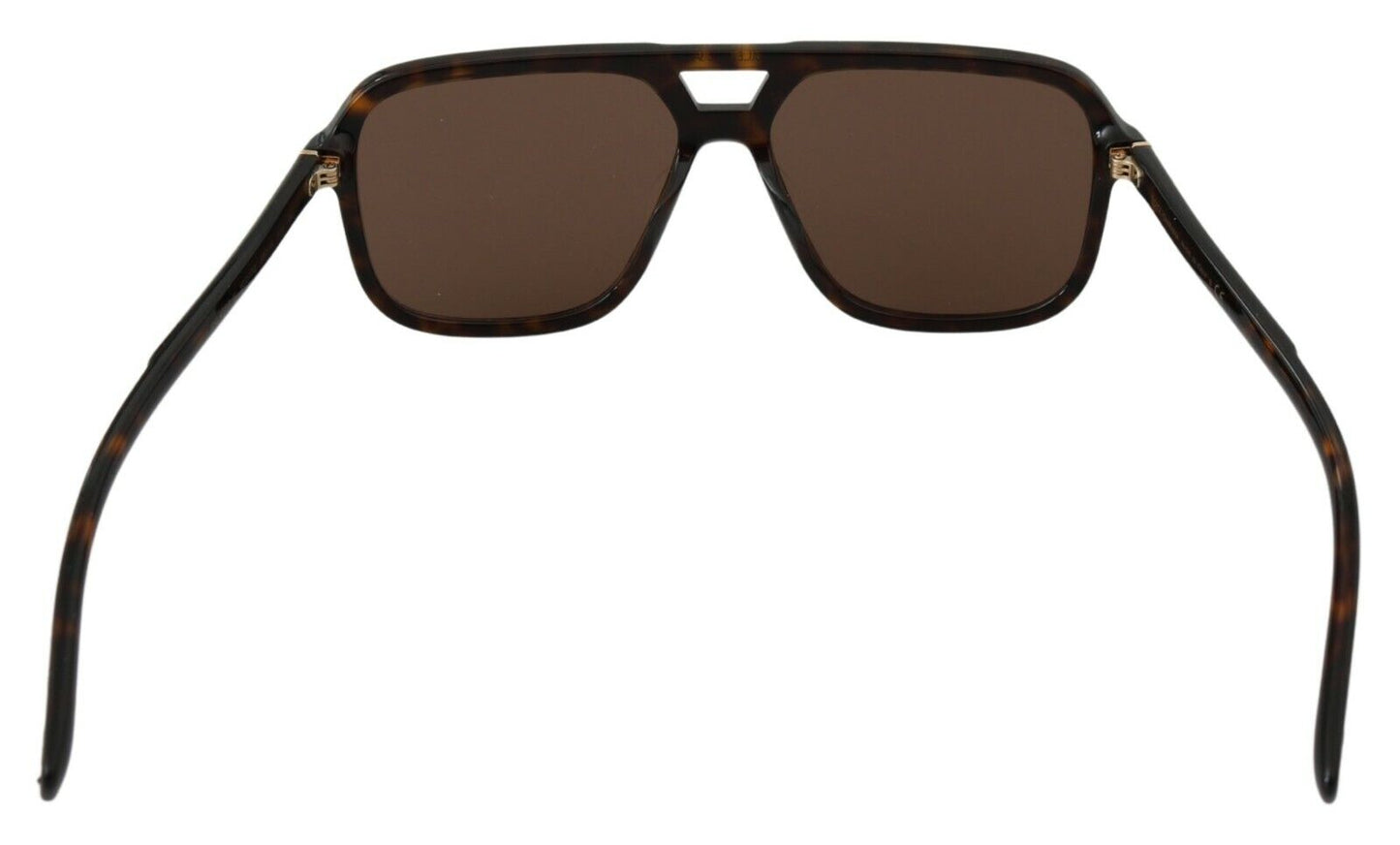 Dolce & Gabbana Brown Leopard Pattern Aviator Pilot Mens Sunglasses