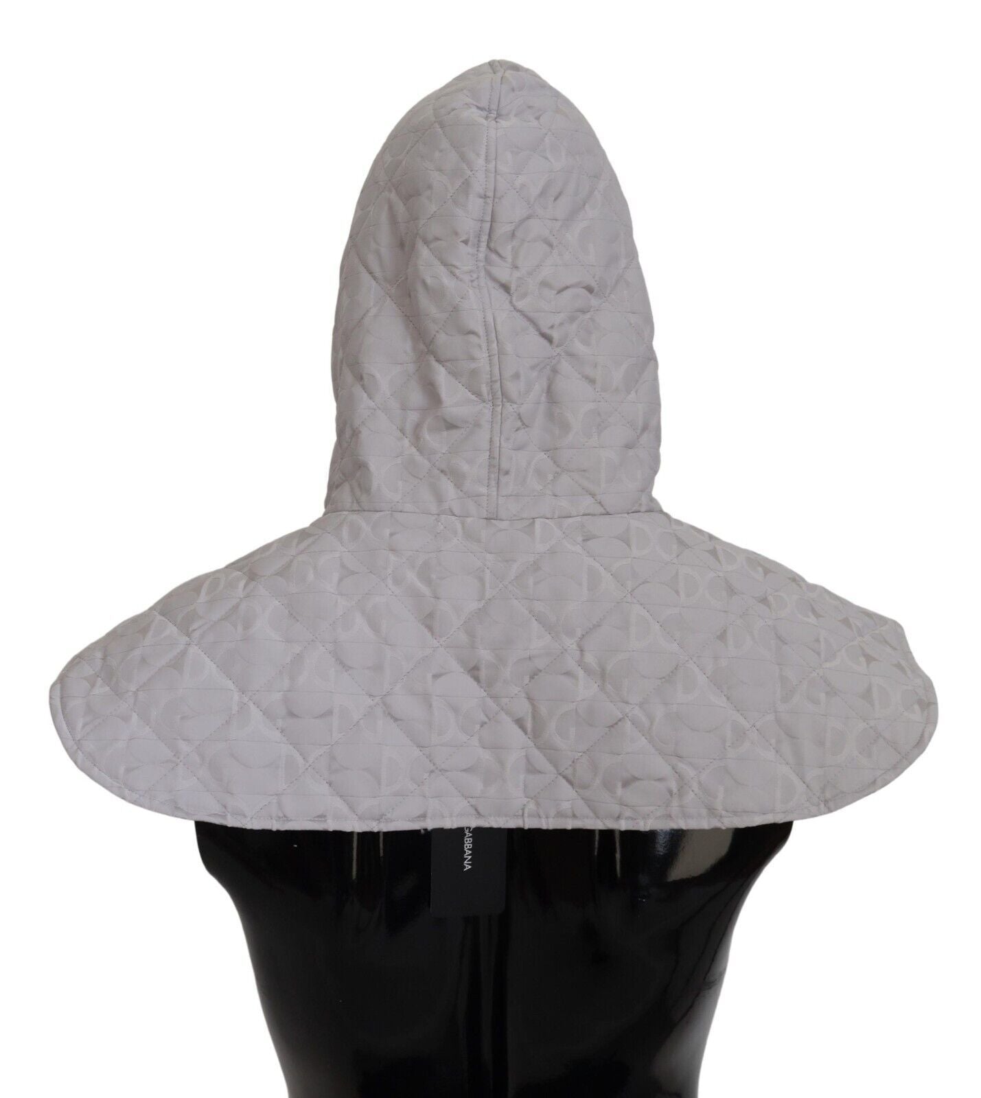 Dolce & Gabbana White Quilted Whole Head Wrap One Size Nylon Hat