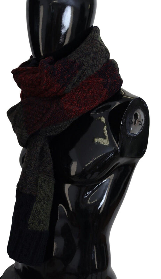 Dolce & Gabbana Multicolor Knitted Men Neck Wrap Shawl Scarf