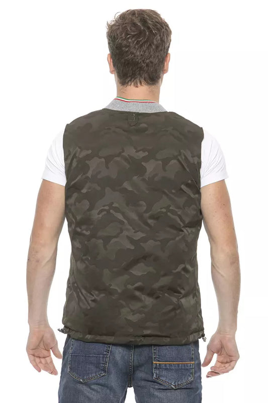 Billionaire Italian Couture Army Green Camouflage Vest